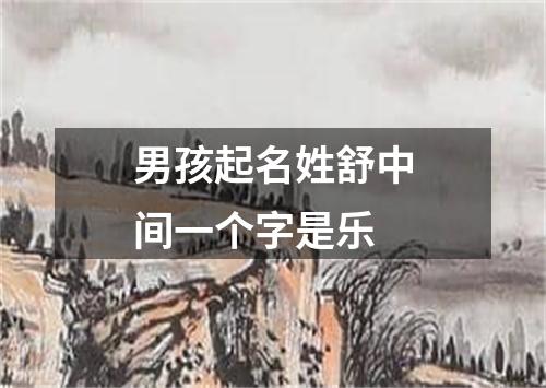 男孩起名姓舒中间一个字是乐