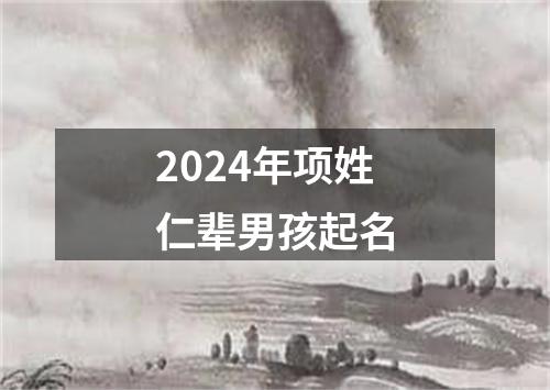 2024年项姓仁辈男孩起名