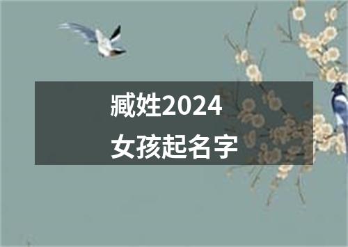 臧姓2024女孩起名字