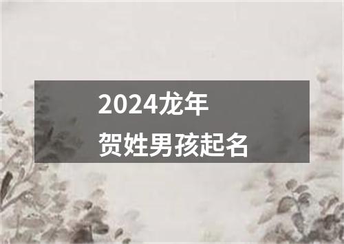 2024龙年贺姓男孩起名