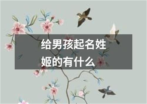 给男孩起名姓姬的有什么