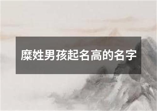 糜姓男孩起名高的名字