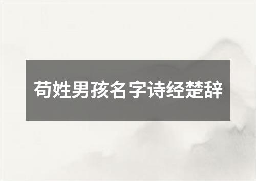 苟姓男孩名字诗经楚辞