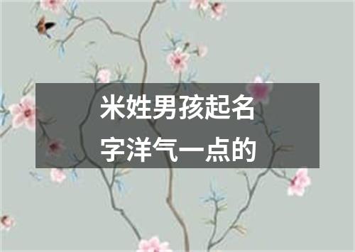 米姓男孩起名字洋气一点的