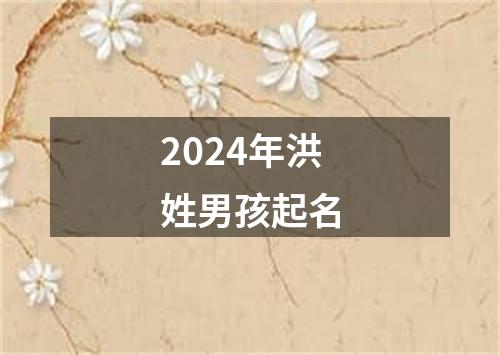 2024年洪姓男孩起名