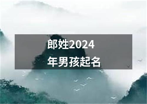 郎姓2024年男孩起名