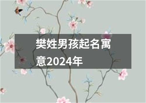 樊姓男孩起名寓意2024年