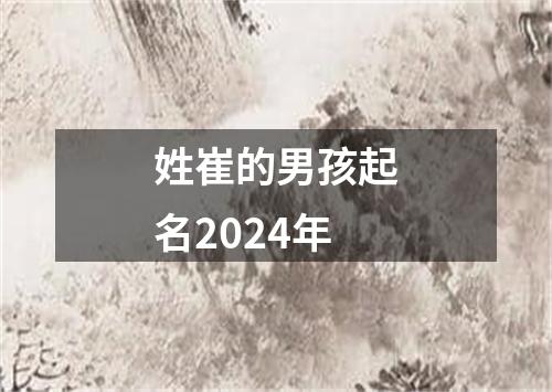 姓崔的男孩起名2024年