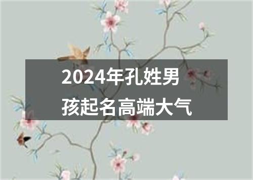 2024年孔姓男孩起名高端大气