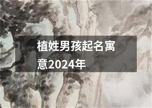 植姓男孩起名寓意2024年