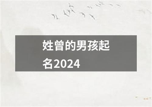 姓曾的男孩起名2024