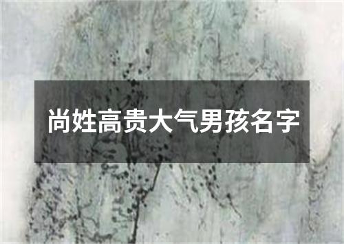 尚姓高贵大气男孩名字