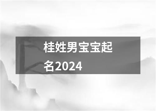 桂姓男宝宝起名2024