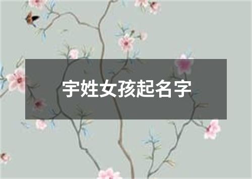 宇姓女孩起名字