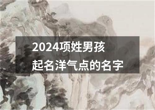 2024项姓男孩起名洋气点的名字