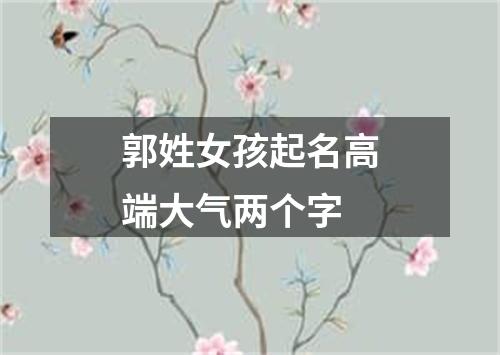 郭姓女孩起名高端大气两个字