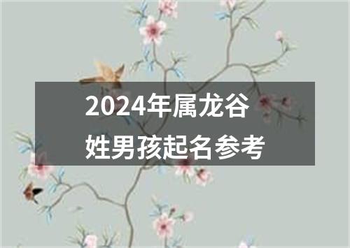 2024年属龙谷姓男孩起名参考