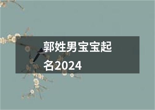 郭姓男宝宝起名2024