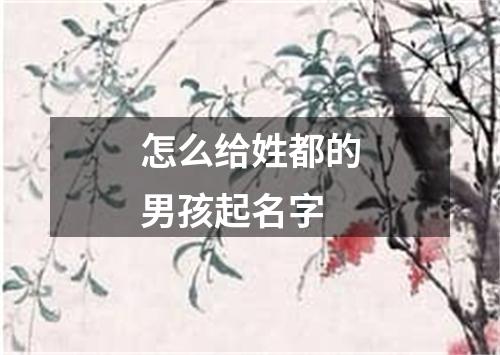 怎么给姓都的男孩起名字