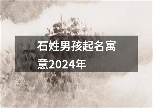 石姓男孩起名寓意2024年