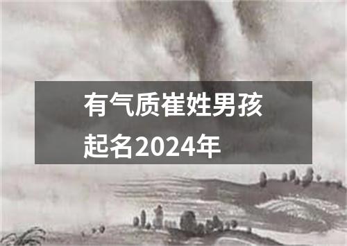 有气质崔姓男孩起名2024年