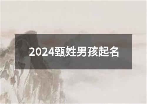 2024甄姓男孩起名