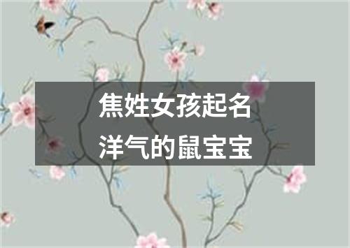 焦姓女孩起名洋气的鼠宝宝