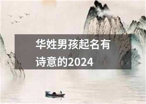 华姓男孩起名有诗意的2024