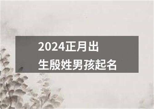 2024正月出生殷姓男孩起名