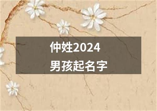 仲姓2024男孩起名字