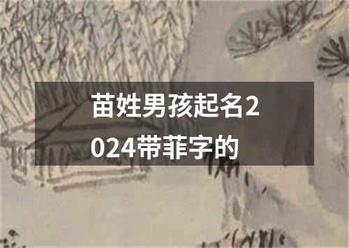 苗姓男孩起名2024带菲字的