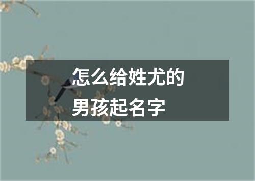 怎么给姓尤的男孩起名字