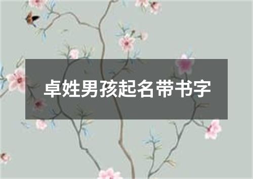 卓姓男孩起名带书字