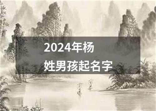 2024年杨姓男孩起名字