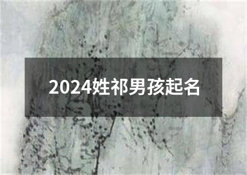 2024姓祁男孩起名