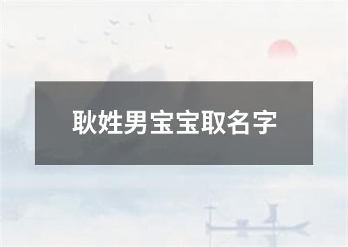 耿姓男宝宝取名字