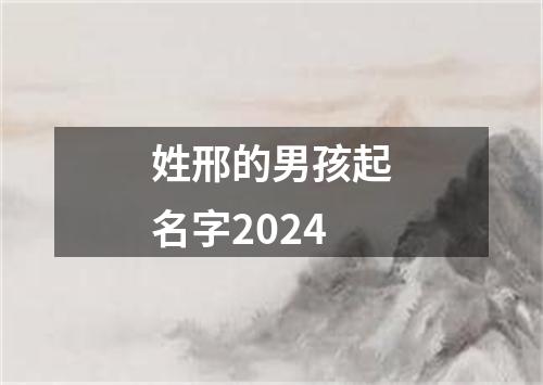 姓邢的男孩起名字2024