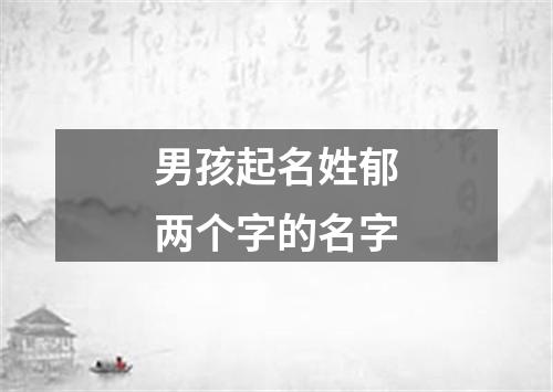 男孩起名姓郁两个字的名字