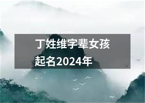 丁姓维字辈女孩起名2024年