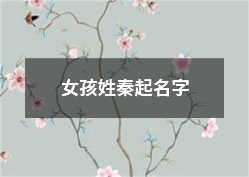 女孩姓秦起名字