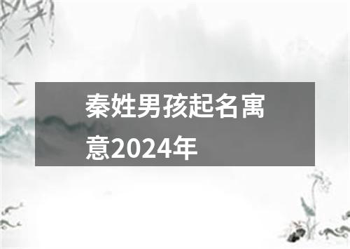 秦姓男孩起名寓意2024年