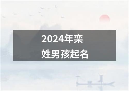 2024年栾姓男孩起名