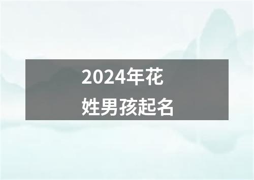 2024年花姓男孩起名