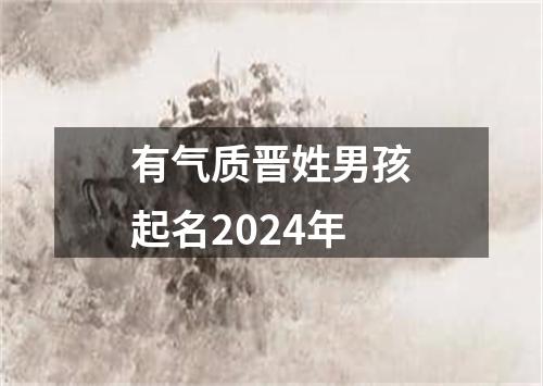 有气质晋姓男孩起名2024年