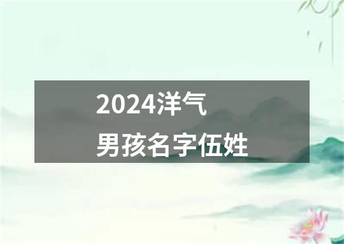 2024洋气男孩名字伍姓