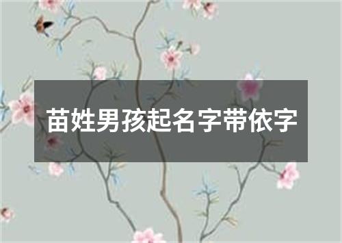 苗姓男孩起名字带依字