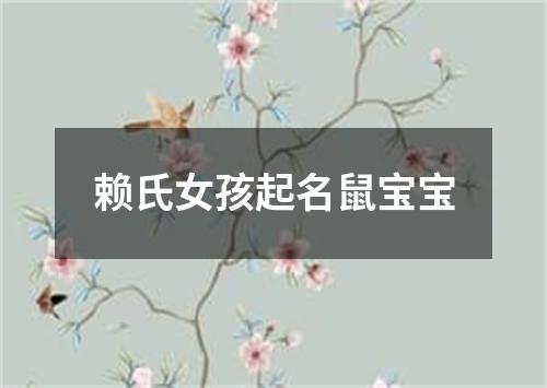 赖氏女孩起名鼠宝宝