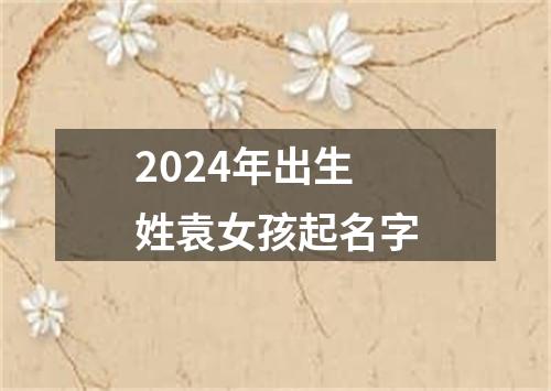 2024年出生姓袁女孩起名字