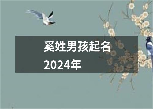 奚姓男孩起名2024年