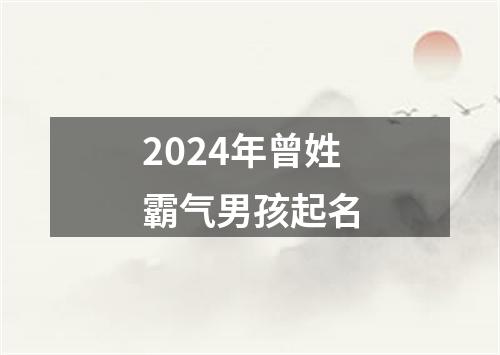 2024年曾姓霸气男孩起名